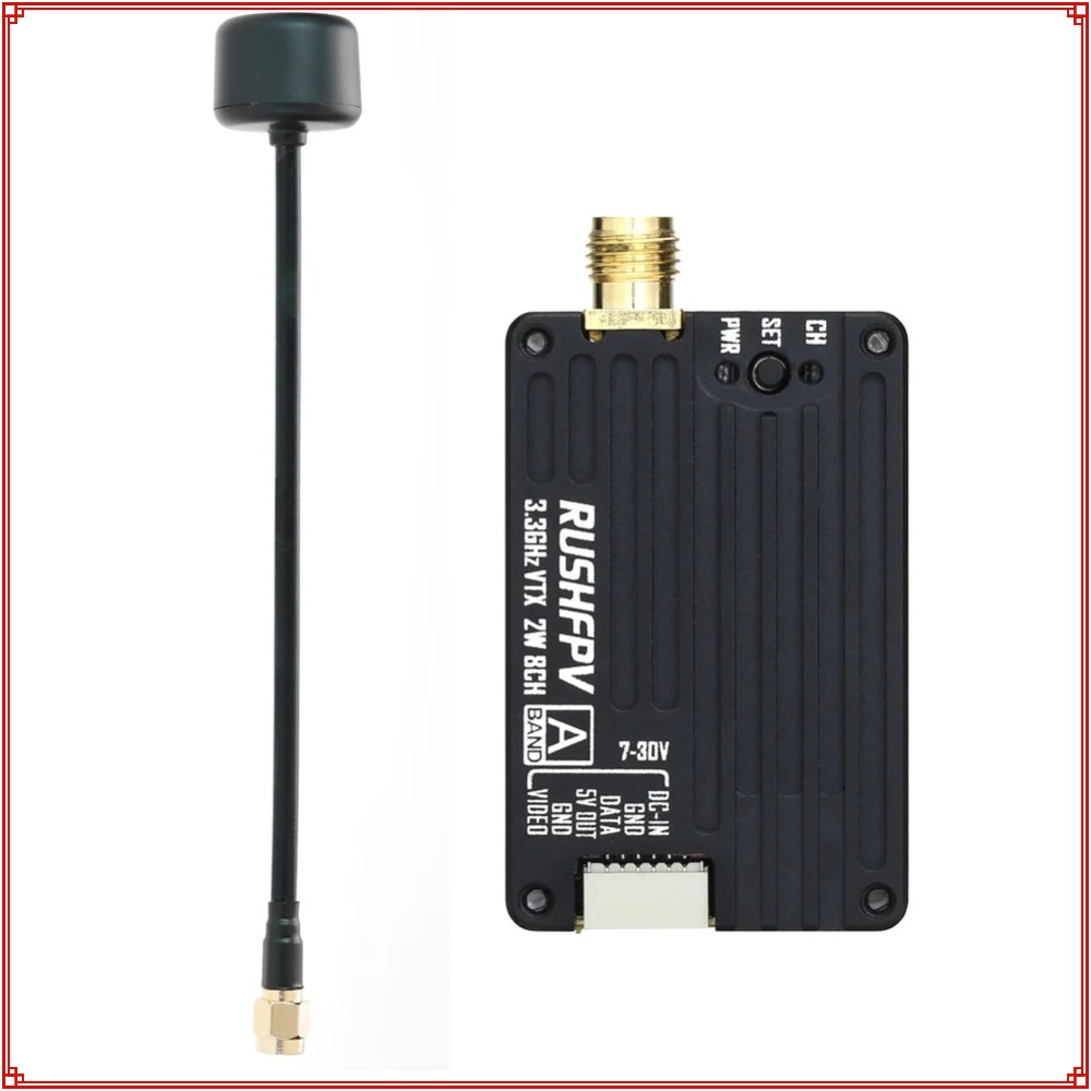 Drone Receiver - Novo Transmissor RUSHFPV 3.3G 2W VTX