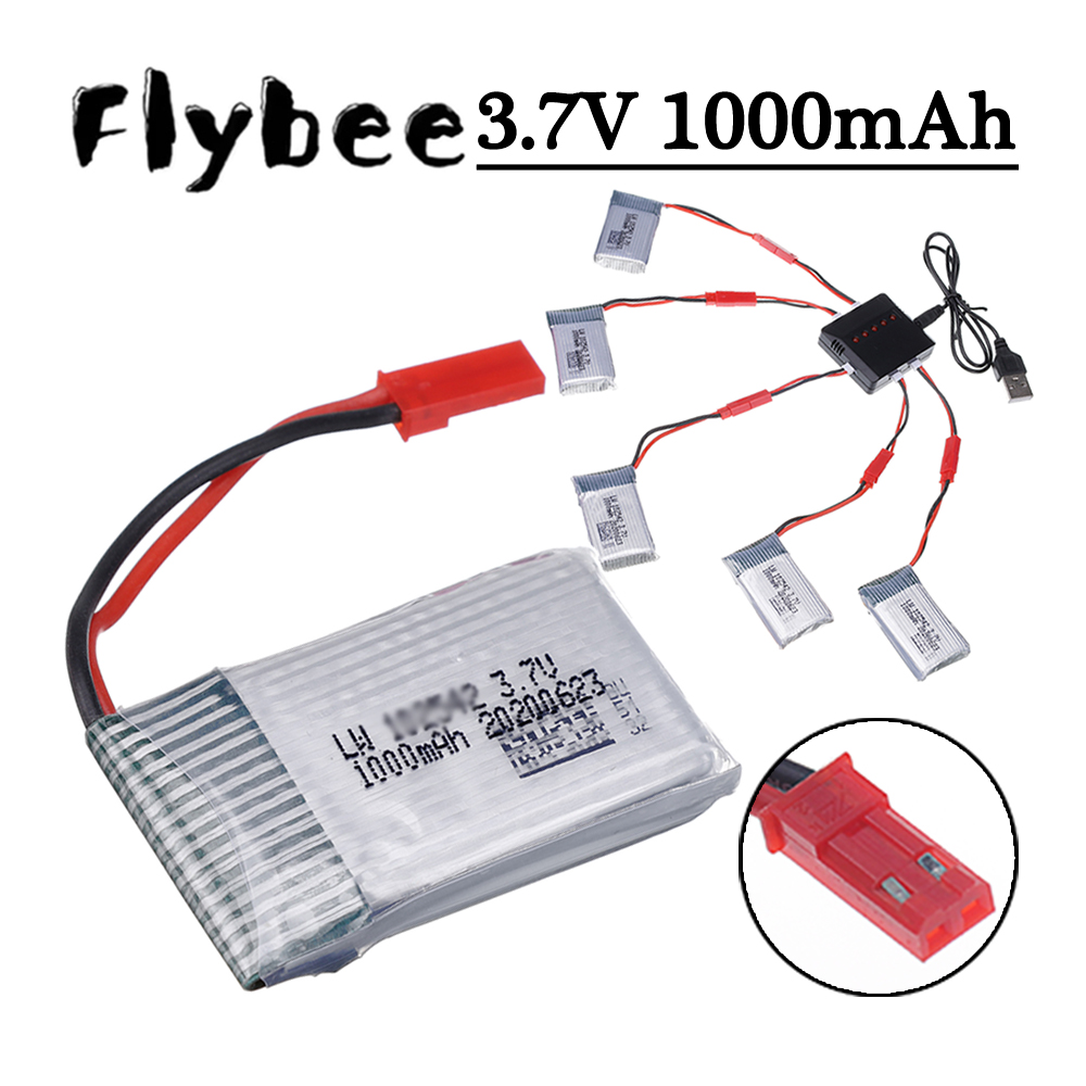 Drone Charger - Bateria lipo e carregador 3.7v 1000mah