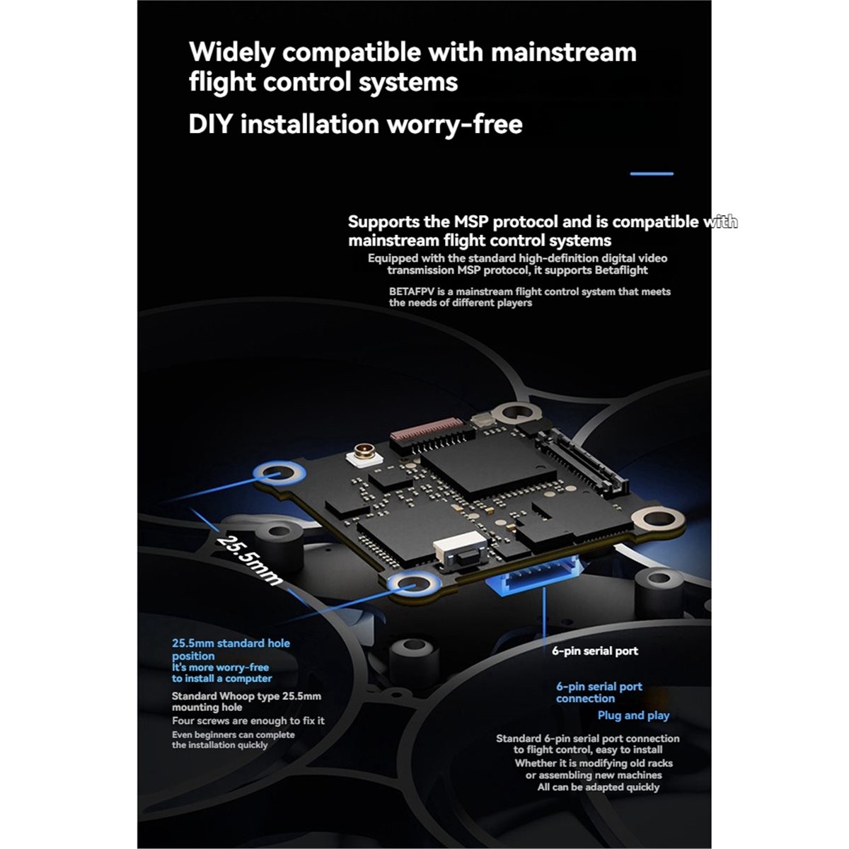 Drone Transmitter - Unidade de Vídeo Digital HD VTX