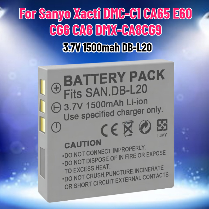 Drone Battery - Bateria 3.7V 1500mAh DB-L20 para Câmera