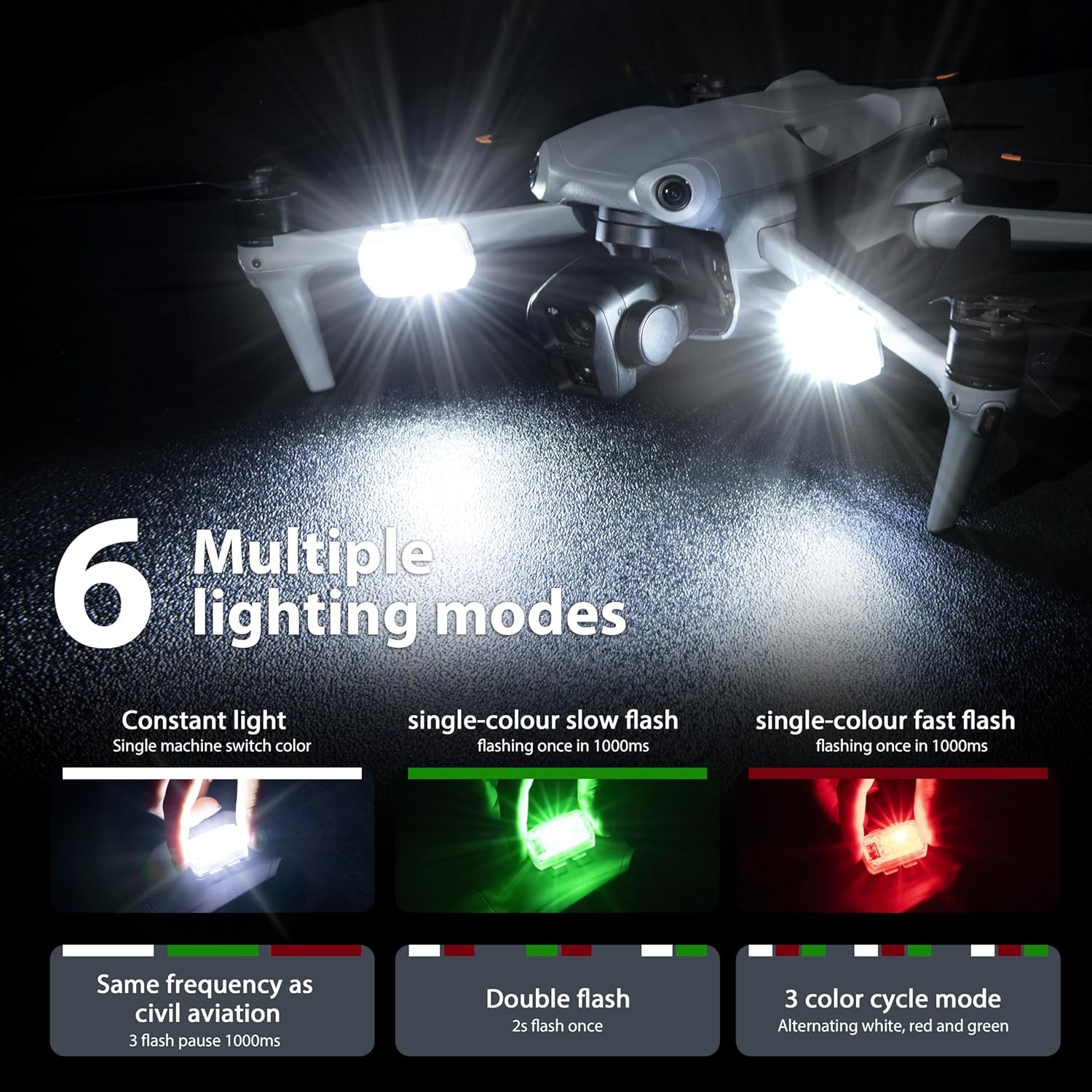 Startrrc drone luz estroboscóp - Drone Landing Gear avaliação e preço
