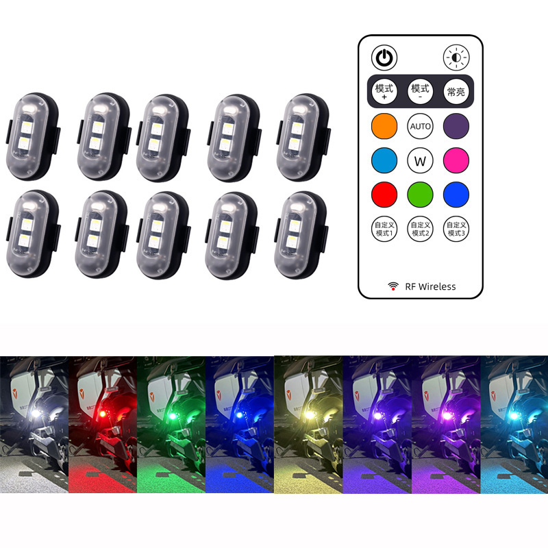 10x 4x 8 Cores Sem Fio LED Dro - Drone Led Light avaliação e preço