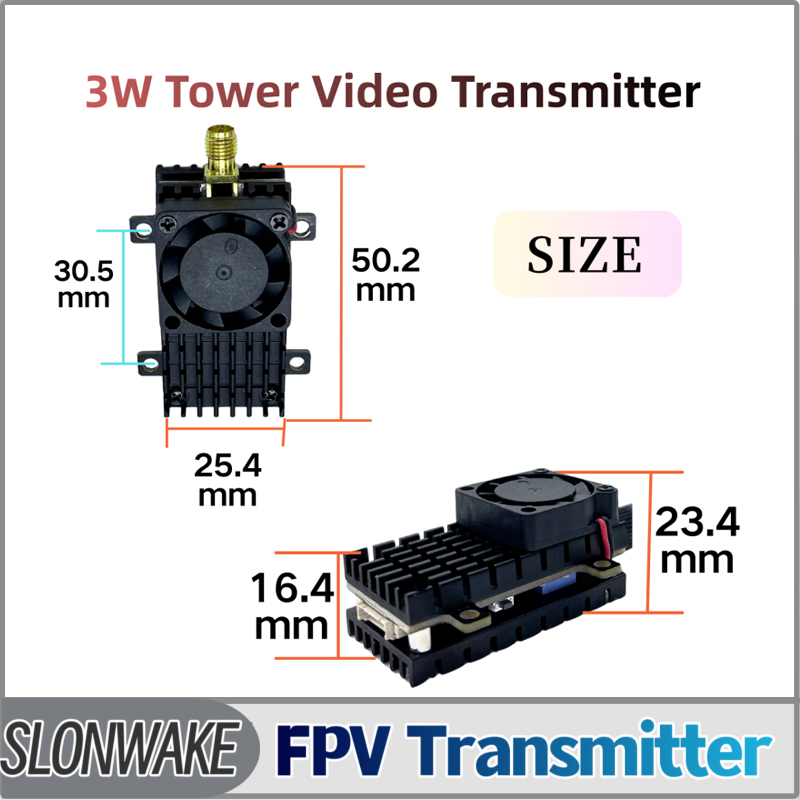 SLONWAKE 5.8G 3000mW Simulação - Drone Receiver avaliação e preço